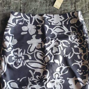 Painterly Floral Pencil Skirt
